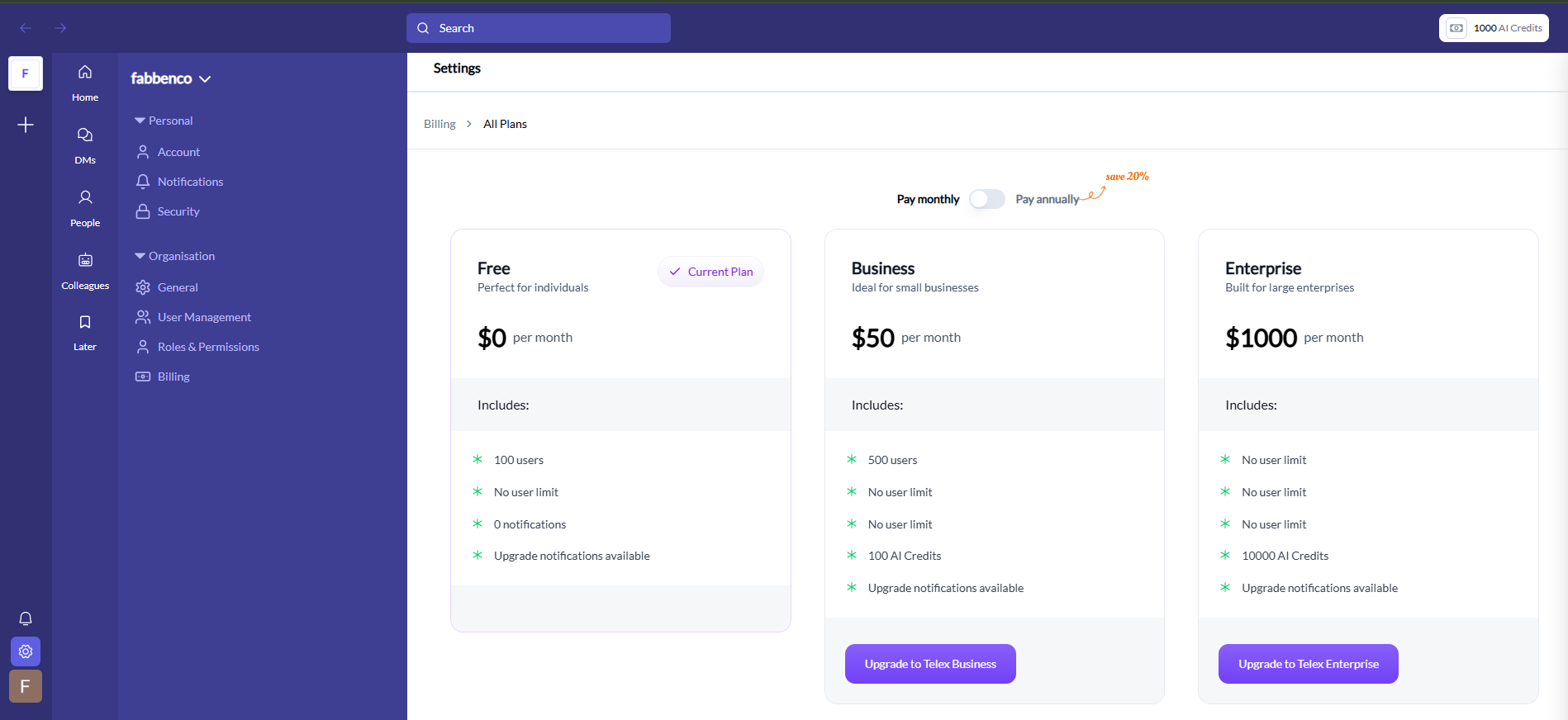 Payment history